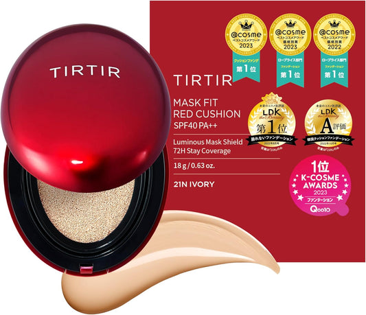 TIRTIR RED CUSHION 21N Mask Fit Cushion, Main Unit, 0.6 oz (18 g)
