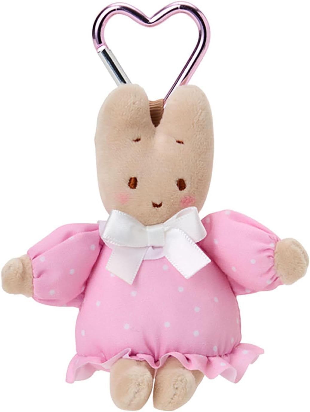 Sanrio 175455 Mini Mascot Holder, Maroon Cream, Polyester, Steel