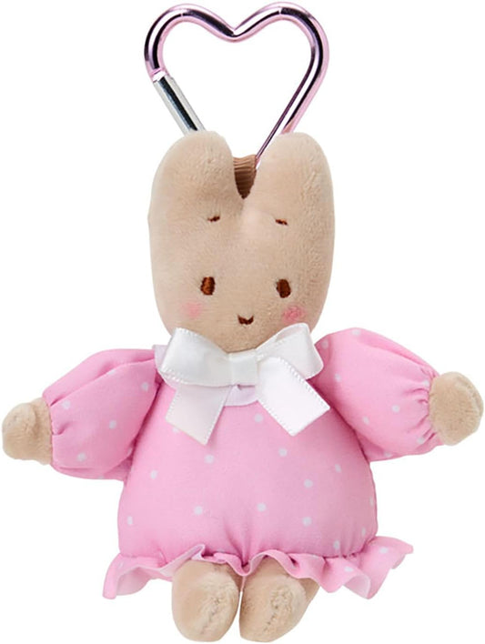 Sanrio 175455 Mini Mascot Holder, Maroon Cream, Polyester, Steel