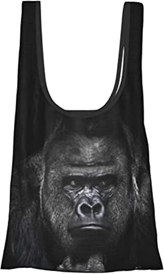 Chioee Folding Eco Bag, Siamese Cat, Photographic, Cute Shopping Bag, Waterproof, Large Capacity, Compact, Tote Bag, With Pockets, Lightweight, Convenience Store, Anime, Goods, Present, Thinking