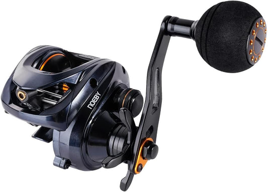 Noeby 1200P Inshore Baitcasting Reel Full Metal Body 25kg Large Drag 6.31:1 Gear Ratio Big Game Saltwater Fishing Reel