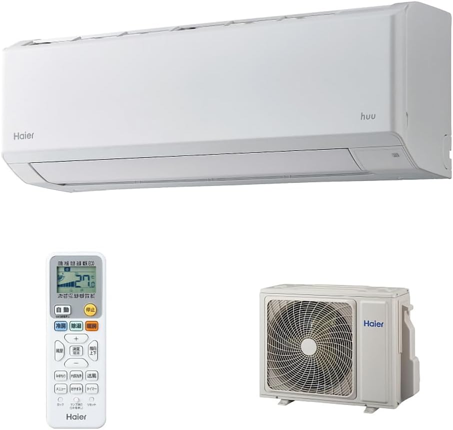 Haier JAA-HS226A Room Air Conditioner for 16.5 sq ft (6 tatami mats), 2.2 kW, White, Air Conditioning, Wall Mounted, 2026 Model