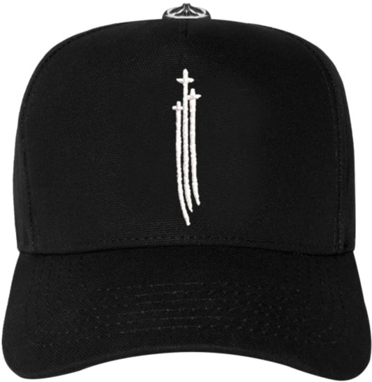 CHROME HEARTS 'RS3' BLACK BASEBALL HAT