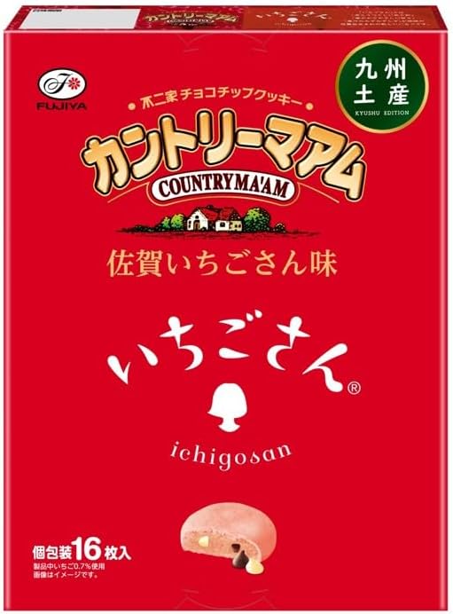 [Kyushu Souvenir] Country Mam Saga Strawberry Flavor (16 Pieces) Fujiya Saga Fukuoka Nagasaki