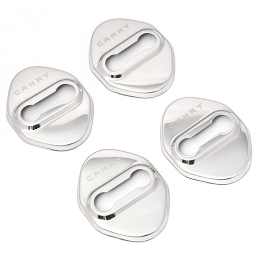 Door Striker Cover, For Toyota Camry 70 Series, Car Door Lock, Accessories, Mirror Stainless Steel, Rust Resistant Metal, Custom Parts, Paste Type, Easy Installation, Luxury Car Supplies,