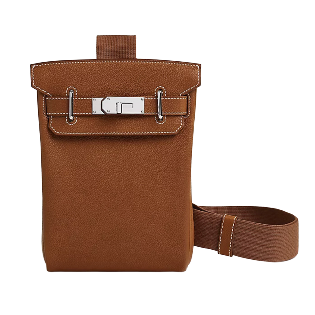 HERMÈS HAC A DOS 'FAUVE' TOGO LEATHER PM BACKPACK