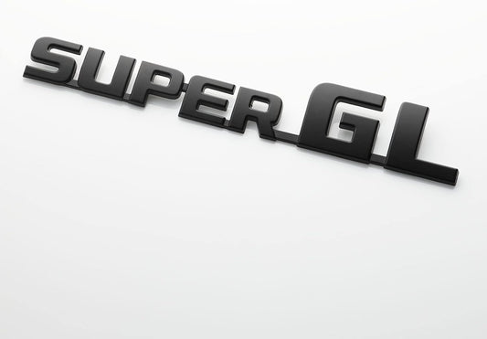 Toyota Hiace Matte Black Emblem SUPER GL 75443-26041