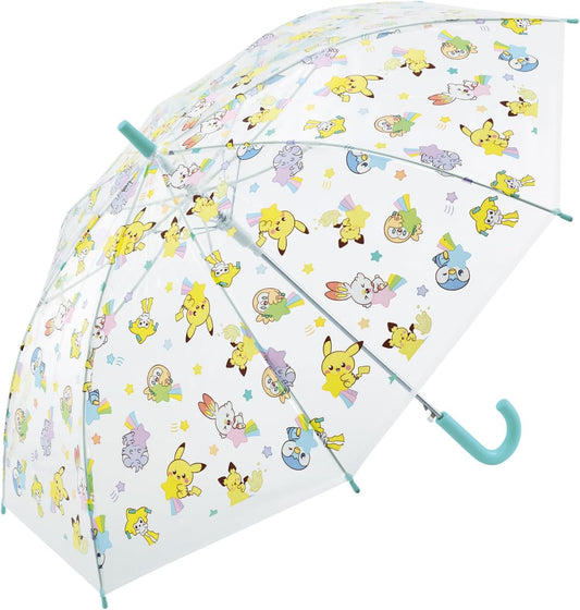 Skater UBV3-A Children's Vinyl Umbrella, 21.7 inches (55 cm), 9 - 10 years old, 49.2 - 53.1 inches (125 - 135 cm), One-Touch Jump Type, 8 Ribs, Name Tag Included