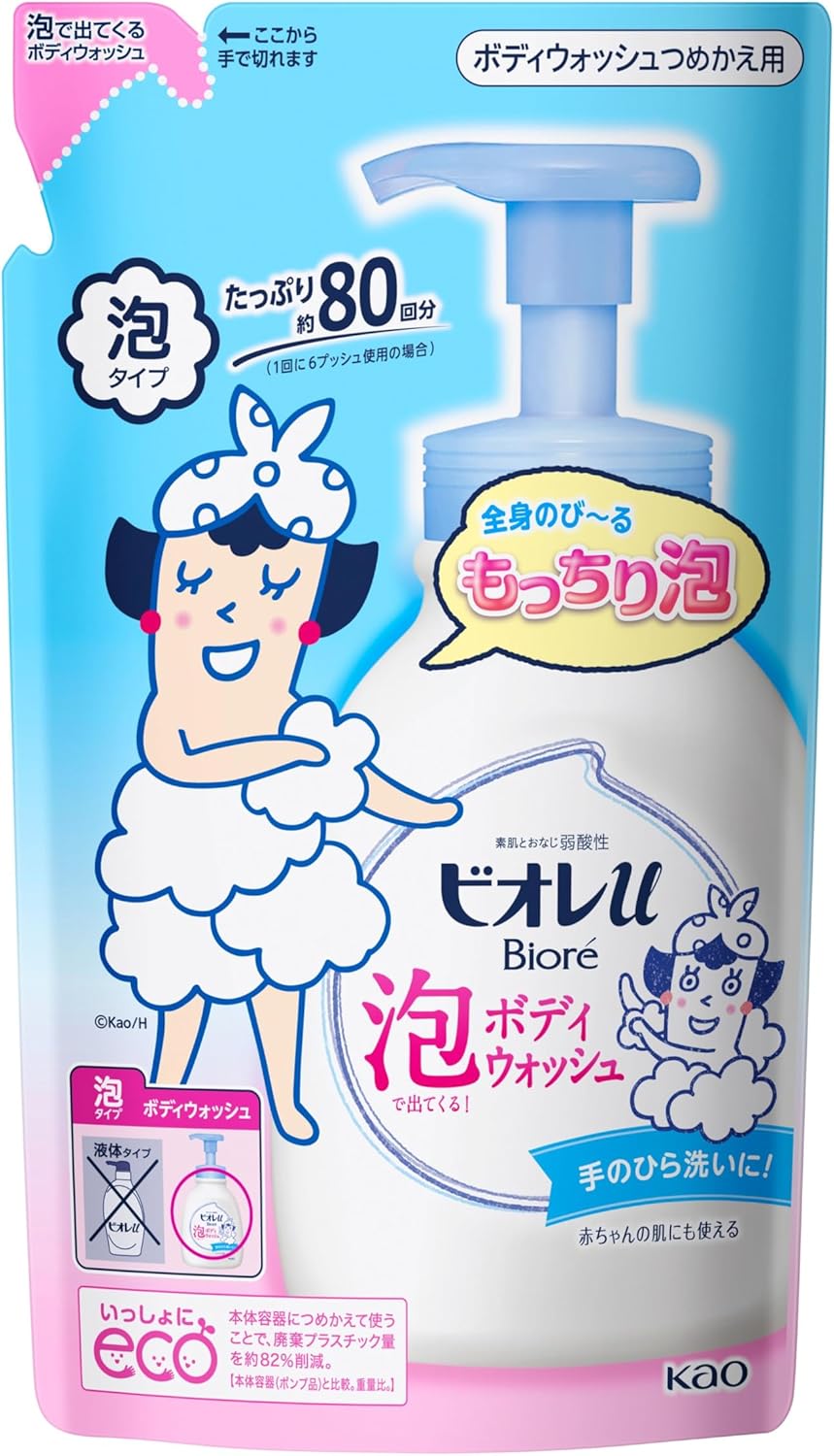 Bioré U Foaming Body Wash, Refill, 16.2 fl oz (480 ml)