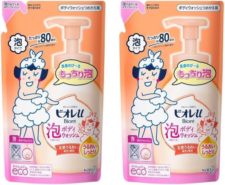 Bioré u Foaming Body Wash, Moisture, Floral Sweet Scent, Refill, 16.2 fl oz (480 ml)