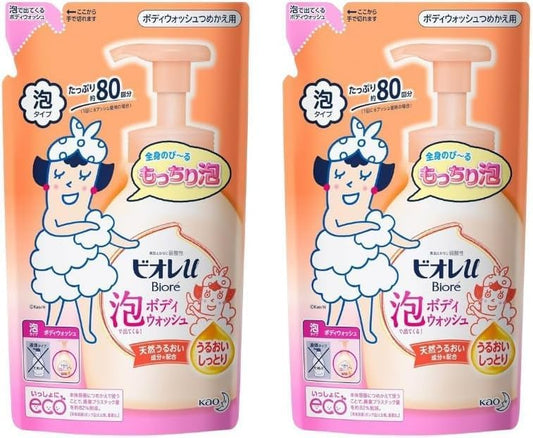 Bioré u Foaming Body Wash, Moisture, Floral Sweet Scent, Refill, 16.2 fl oz (480 ml)