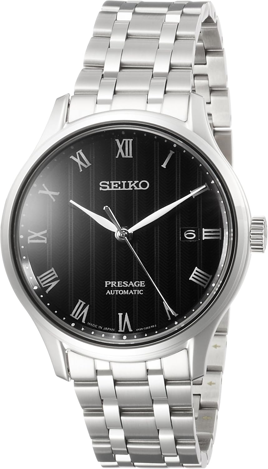 [セイコーウォッチ] 腕時計 プレザージュ 型打ち白文字盤 シースルーバック デュアルカーブサファイアガラス SARY099 メンズ シルバー