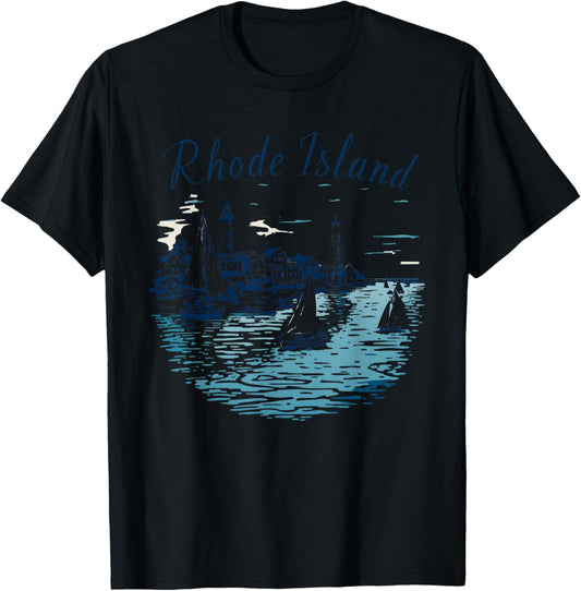 Camiseta retro vintage de Rhode Island