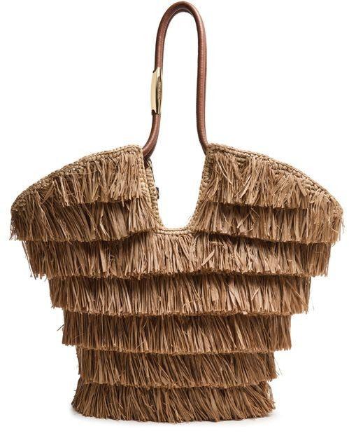 ZIMMERMANN Goldentime medium fringed tote bag - Image 1