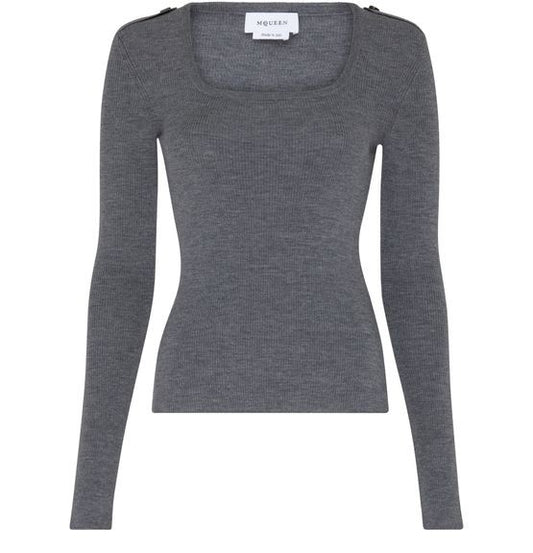 MCQUEEN スクエアネック トップス - Image 1