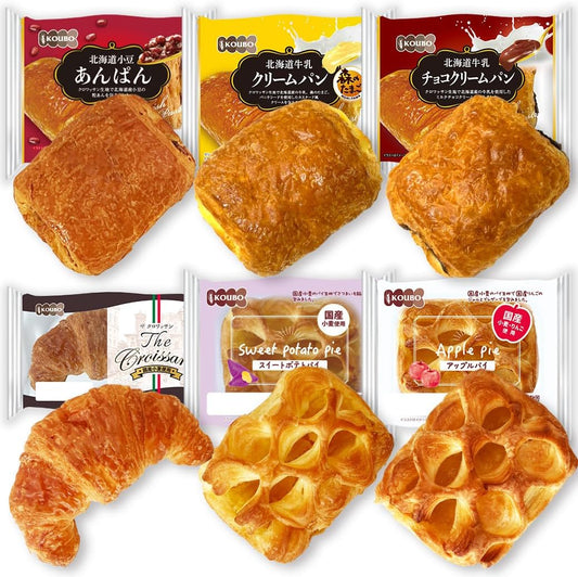 KOUBO Bread Assortment, Best Select, 30 Pieces, Shelf Life, 75 Days Long, Storage at Room Temperature, Individually Packaged, Emergency Food