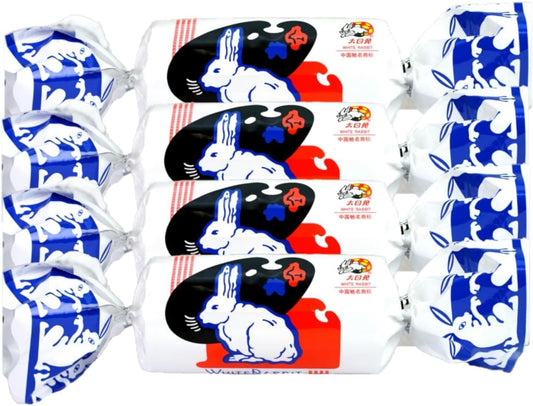 White Rabbit Milk Candy, 1.4 oz (39 g) x 4 Pieces, Candy Mold Wrapping, Gift Wrapping, White Rabbit (White Rabbit), Soft Candy