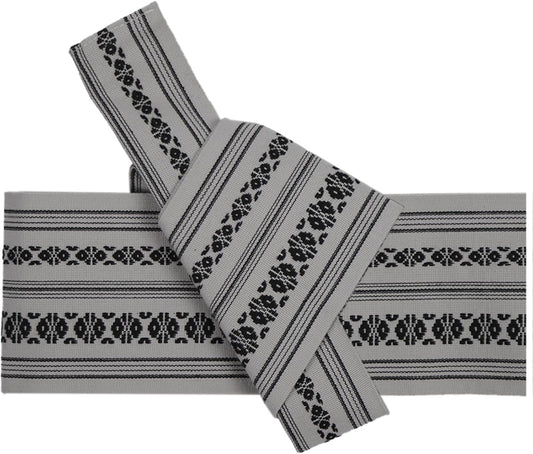 TOUWA One Touch Square Sash, Cotton, Kenjo Pattern, Men's Obi, Unisex, Gentlemen, Yukata, Kimono, Archway, Kimono, For Coming-of-Age Ceremonies, Father's Day Gift (Includes Tie Guide)