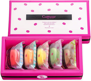 Father's Day Gift Factory Thin Chapuccino NY Macaron (Pack of 5), Candy Present, Assorted, Includes Carry Bag