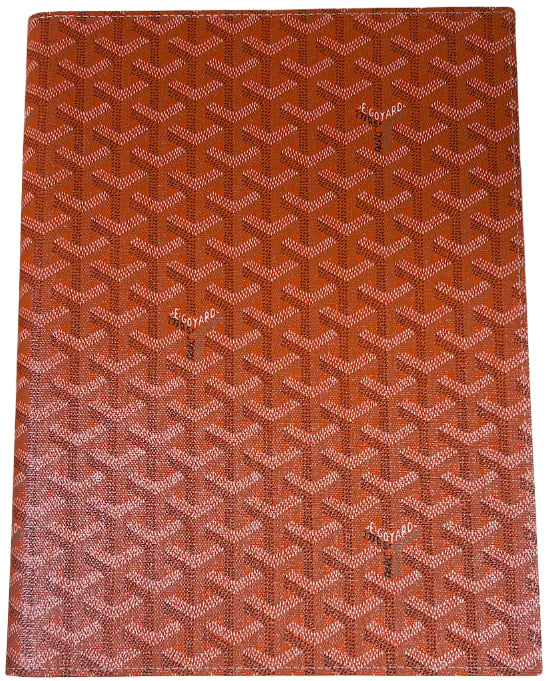 GOYARD 'ORANGE' THABO NOTEBOOK HOLDER 84 (MEDIUM)