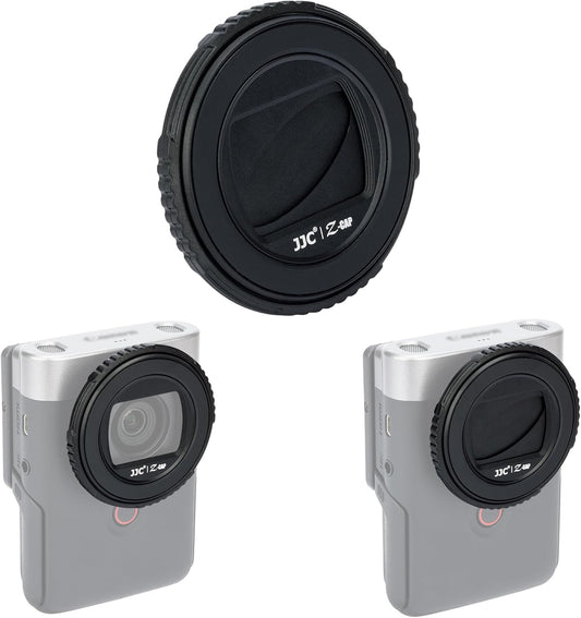 JJC V10 Lens Cap Cover Protective Lens Cap for Canon PowerShot V10 Vlog Camera Canon V10 Lens Protector Rotate Open/Close Anti-Lost Anti-Scratch Dustproof No Need To Remove When Shooting