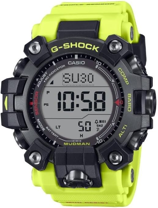 G-Shock Master of G Limited Edition Madman Casio Solar Radio Digital Watch, Yellow, GW-9500MRY-1A9, Men's Overseas Model