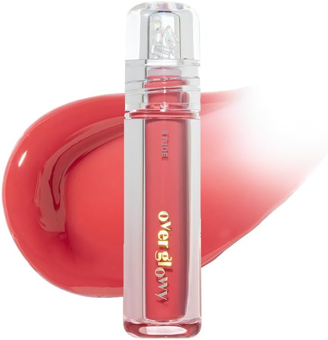 ETUDE Over Grow Gloss Popping Candy, 0.1 oz (2.8 g), Lip Gloss, Glossy, Luster, Plushy, Lipstick, Moisturizer, Oil Film