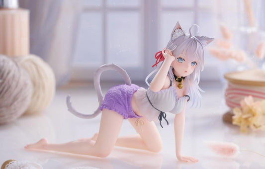 Sometimes Russian, Ariya next to Delre in Bosoto, Desktop Cute Figure, Aria, Cat Ears, Room Wear, Official, Approx. 5.1 inches (13 cm)