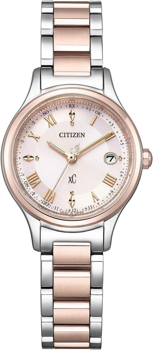 Citizen Crosssea ES9496-64W Women's Watch, Keiko Kitagawa, Advertising, Sakura Pink, Waterproof, Eco Drive, Radio Watch, Super Titanium, Pink, Sakura pink, Bracelet Type