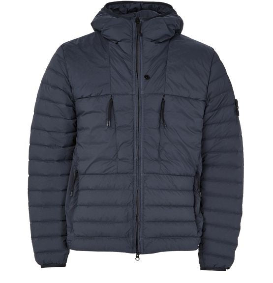 STONE ISLAND Logo patch down jacket - Image 1