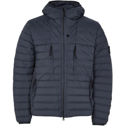 STONE ISLAND Logo patch down jacket - Image 1