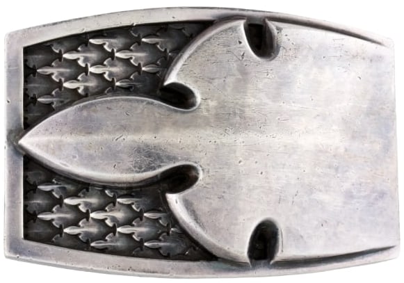 CHROME HEARTS 'FLEUR DE LIS' SILVER BUCKLE