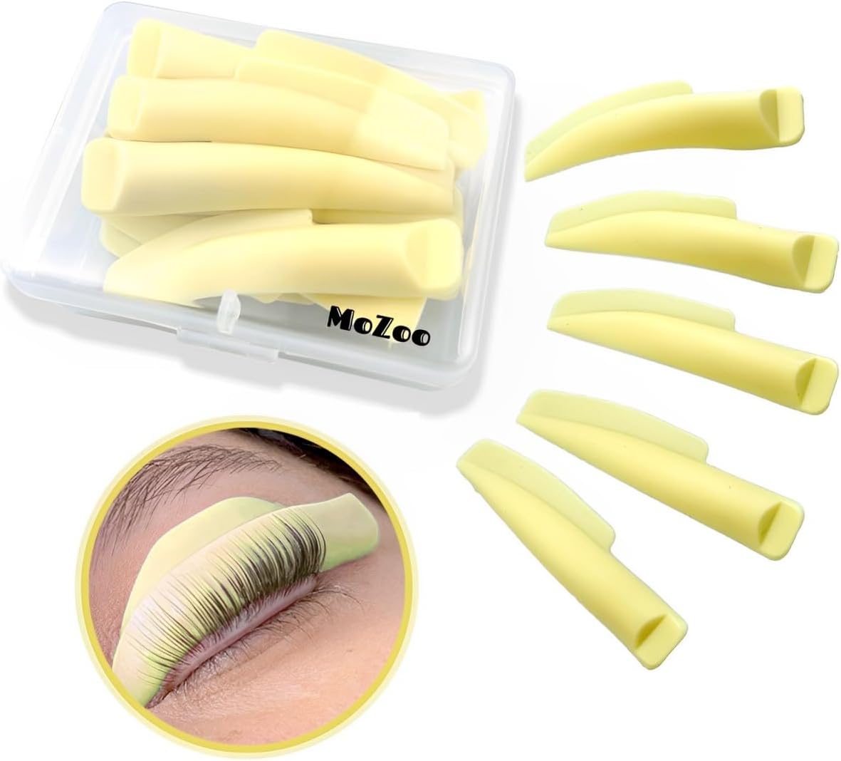 MoZoo Eyelash Perma Lots Self Rod Metel Style Lash Lift Set of 5