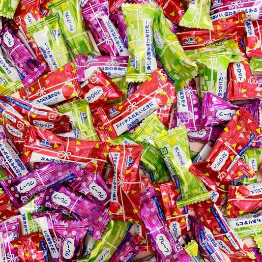 Morinaga & Co., Ltd. Hai Chu Commercial Use, Mini, 3 Types, Set of 200 Bags, Individual Packaging, Large Capacity, Snacks, Gifts, Parties, Events