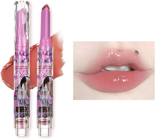 Flortte Melting Sheer Lip Lip Gloss, High Coloring Lipstick, Florte Color, Lipstick, No Shedding Makeup Lipstick, Moisturizing, Colored Lipstick, Glossy, Long Lasting, Long Lasting (M05)