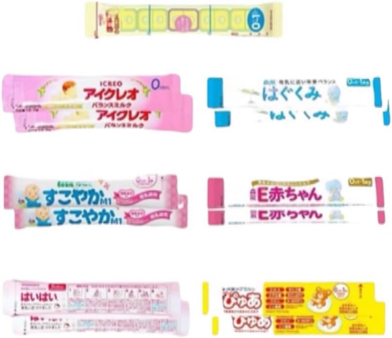 [7 Types of 13 Bottles] Powder Milk 7 Large Brands, Trial Set (6.8 fl oz (200 ml) / 13 Bottles Each Smile, Eacleo E Baby, Healthy, Yeah, Hagukumi, Pua