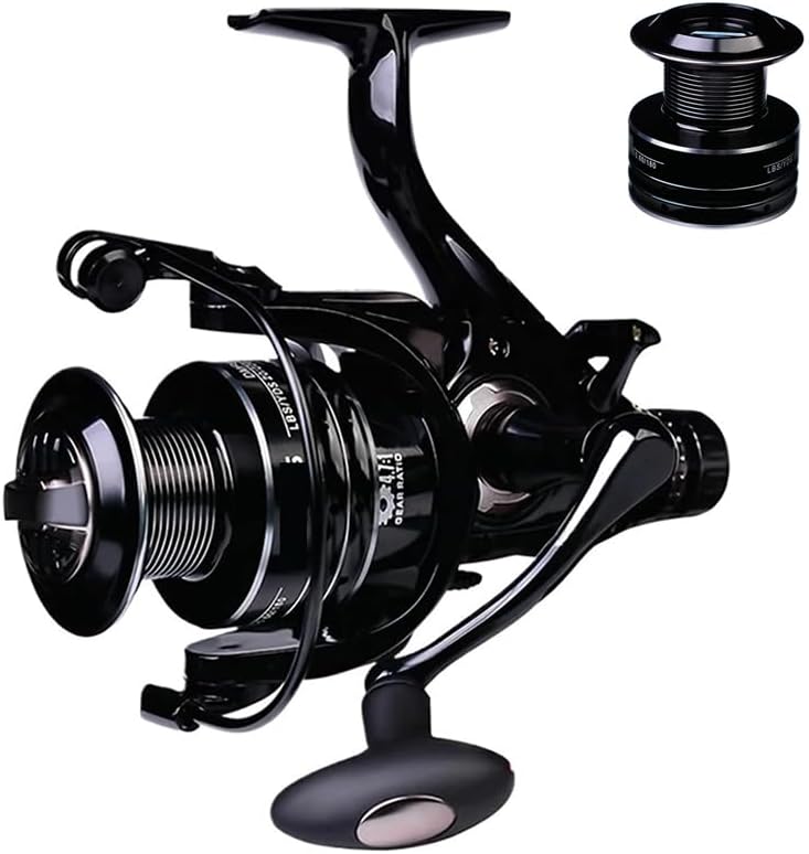 Spinning Reel for Beginners to Big Game Fishing, Fishing Reel No. 5000 ~ Tough, Simple Design, 3+1 BB, Maximum Drag, 44.2 lbs (19 kg), High Durability, For Breaking and Swimming