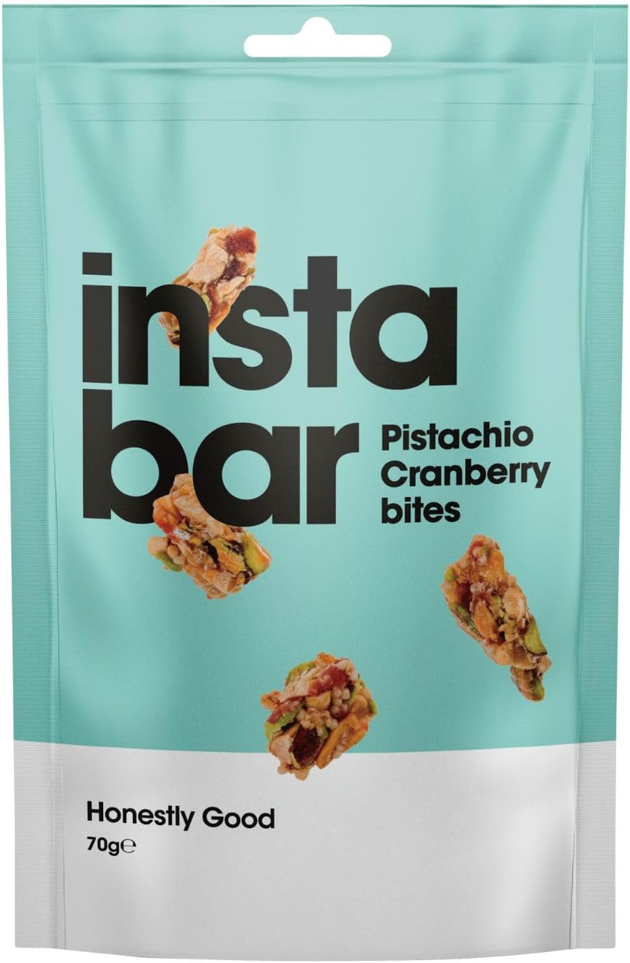 instabar Pistachio & Cranberry Bites 2.4 oz (70 g) (Gluten Free, Gilt-Free Protein, Bite Size)