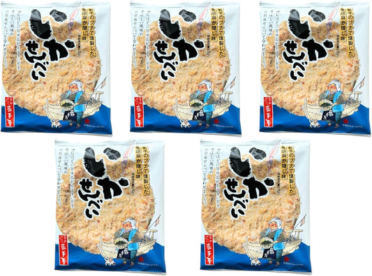 【Iwate Famous Delicacy】Ika Senbei 2 Pieces x 5 Bags - Savory Delight Encapsulating the Umami of Seafood - Perfect for Souvenirs and Gifts - Nanbu Senbei Iwa-Te-Ya