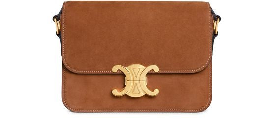 CELINE Triomphe teen bag in nubuck calfskin - Image 1