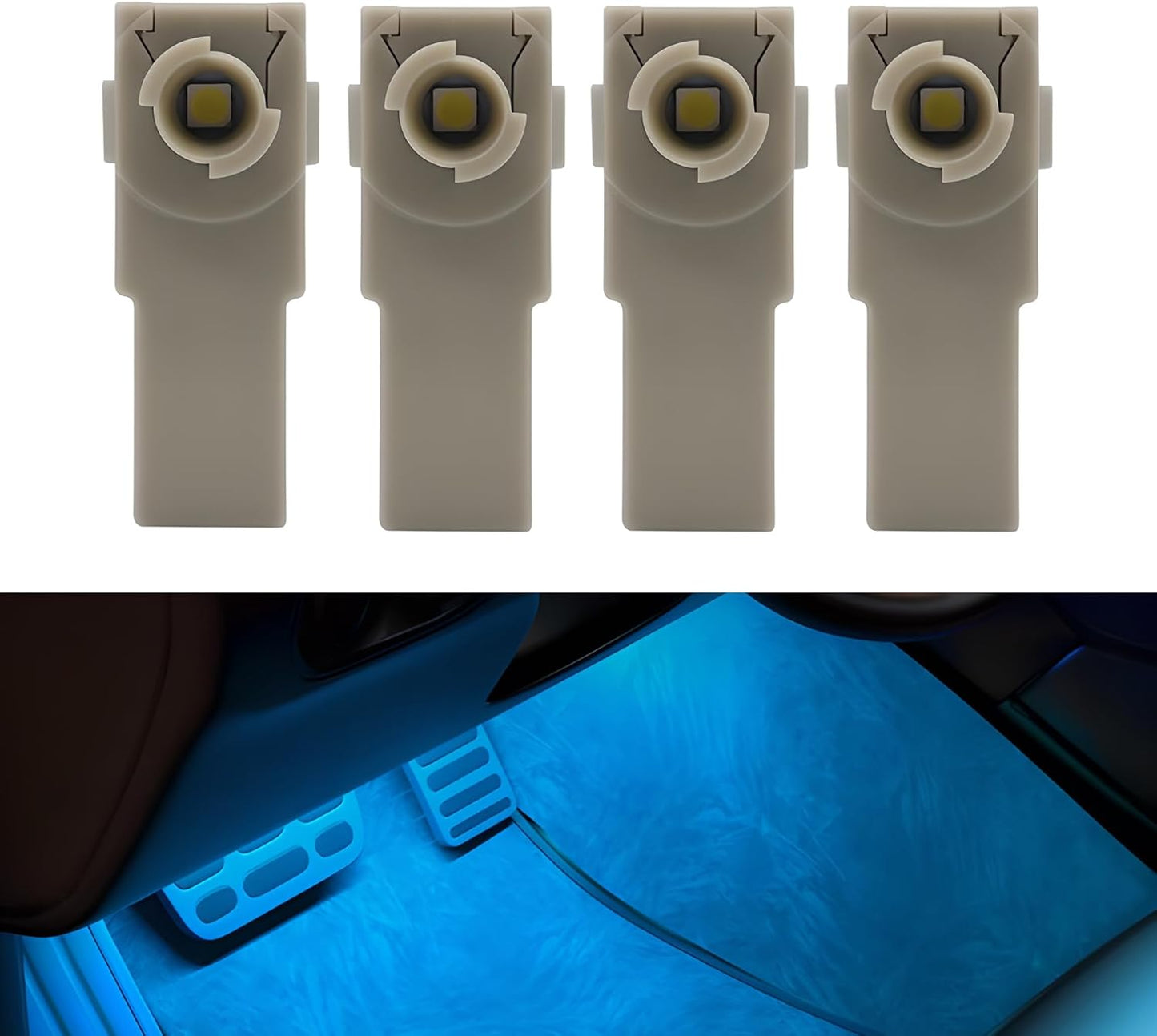 Ice Blue LED Car Light Footlamp for Toyota Lexus [Set of 4]