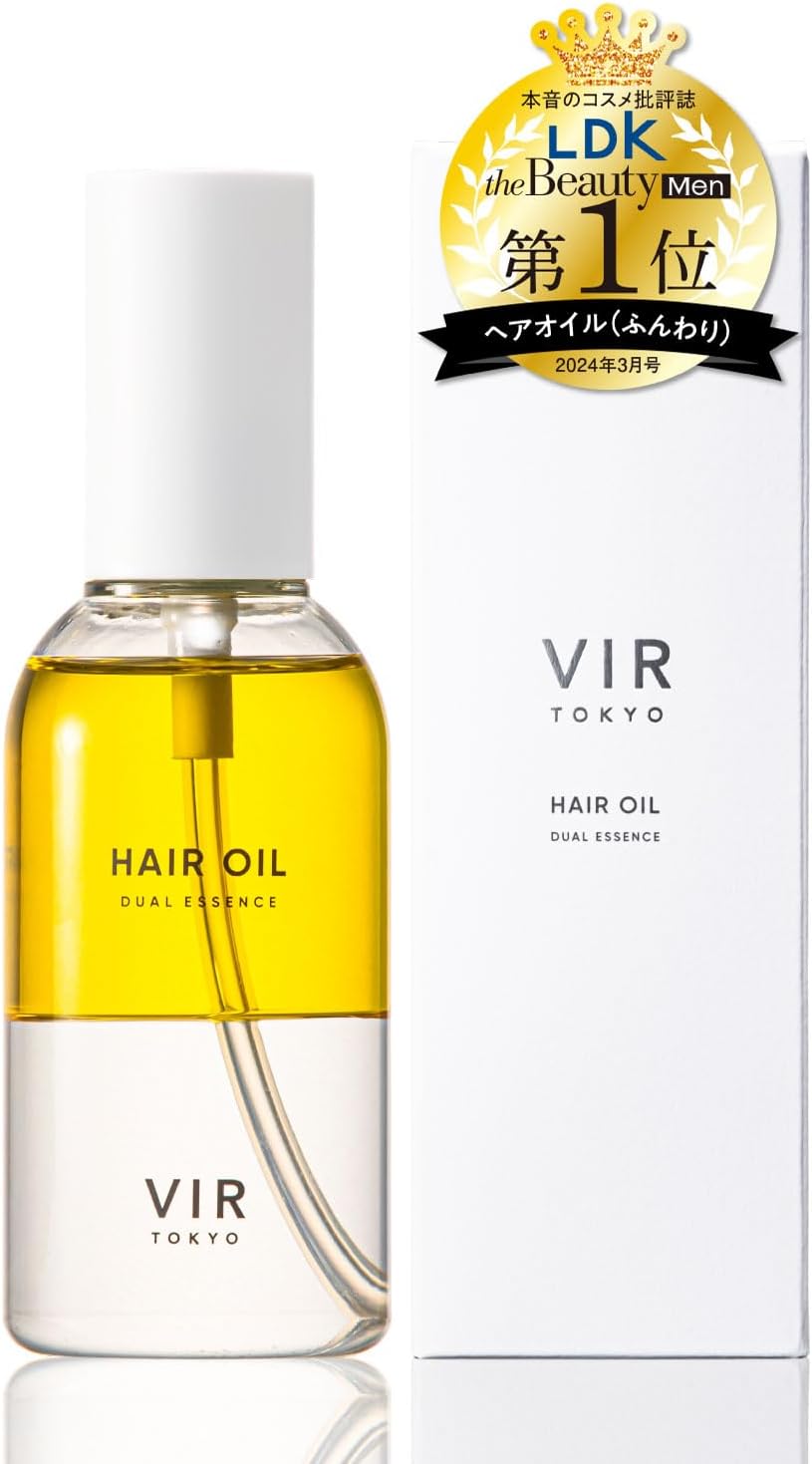 VIR TOKYO DUAL ESSENSE Hair Oil, 4.2 fl oz (120 ml), Smooth Non-Rinsing Treatment, For Hair, Indoor/Outdoor Care, Scalp Care, Osmanthus Scent
