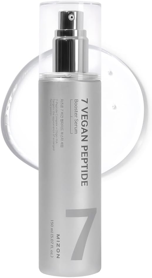 MIZON 7 Vegan Peptide Booster Serum Korean Moisturizing Serum with Niacinamide and Hyaluronic Acid - 150ml