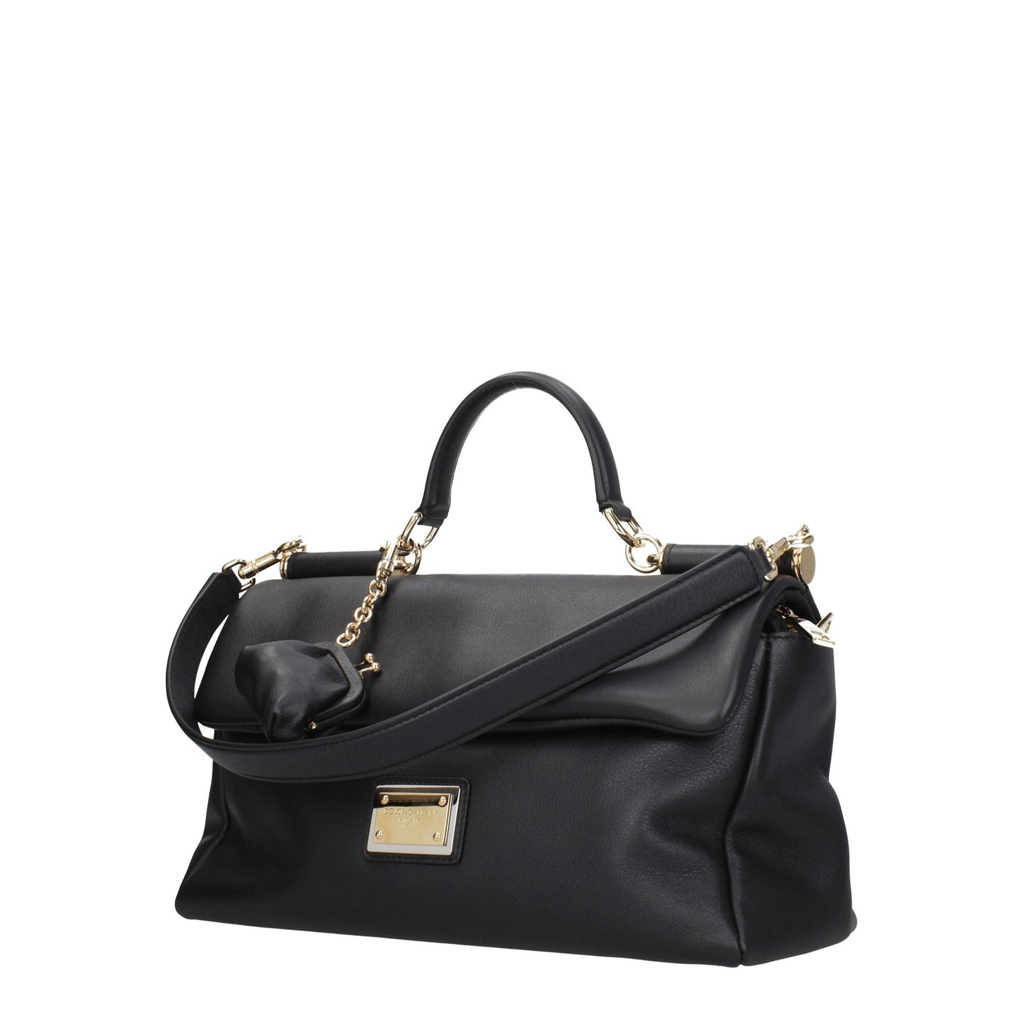 Dolce  Gabbana ドルチェ＆ガッバーナハンドバッグシチリア女性革ブラック - Image 1