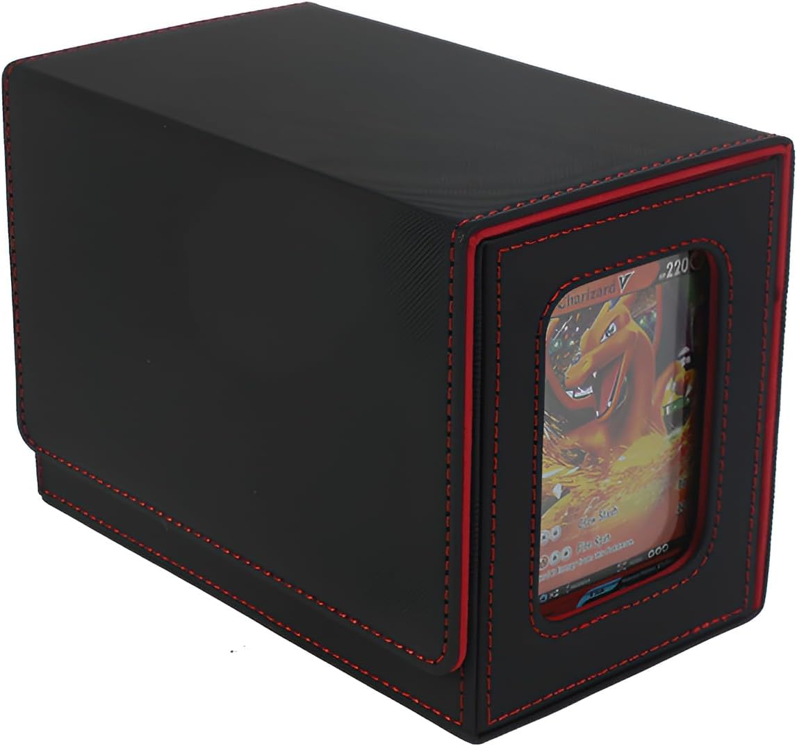 Miflaier Trading Card Case, Pokemon Card Game, Card Display Window, Large Capacity, Holds 200 Cards, Compatible with MTG, Yu-Gi-Oh, Pokemon