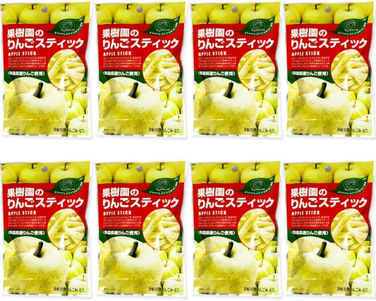 Orchardine (8 Bags) BY3 Apple Sticks, 7.8 oz (20 g) x 8, Aomori, Orenin, Sweets, Snacks, Low Calories, Low Temperature Vacuum Fry Method, Mail Bin YP