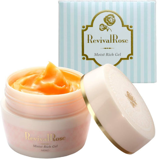 All-in-One Gel Moist Rich Gel 3.5 oz (100 g) (Lotion, Serum, Milky Lotion, Cream, Makeup Base, Time-saving, Revival Rose)