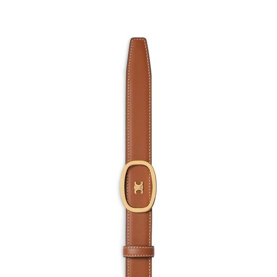 Medium 25mm reversible Celine alix belt in taurillon and natural calfskin - Image 2