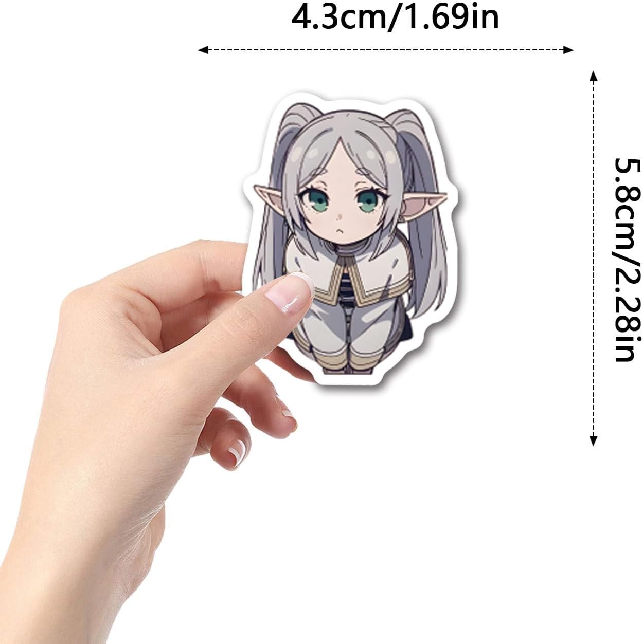 110 pieces Funeral Freeren Himmel Fern Stark Stickers Set, Anime, Cartoon Stickers, Cute, Notebook Stickers, Children's Stickers, Waterproof PVC Stickers, Character Goods, Surroundings, Popular