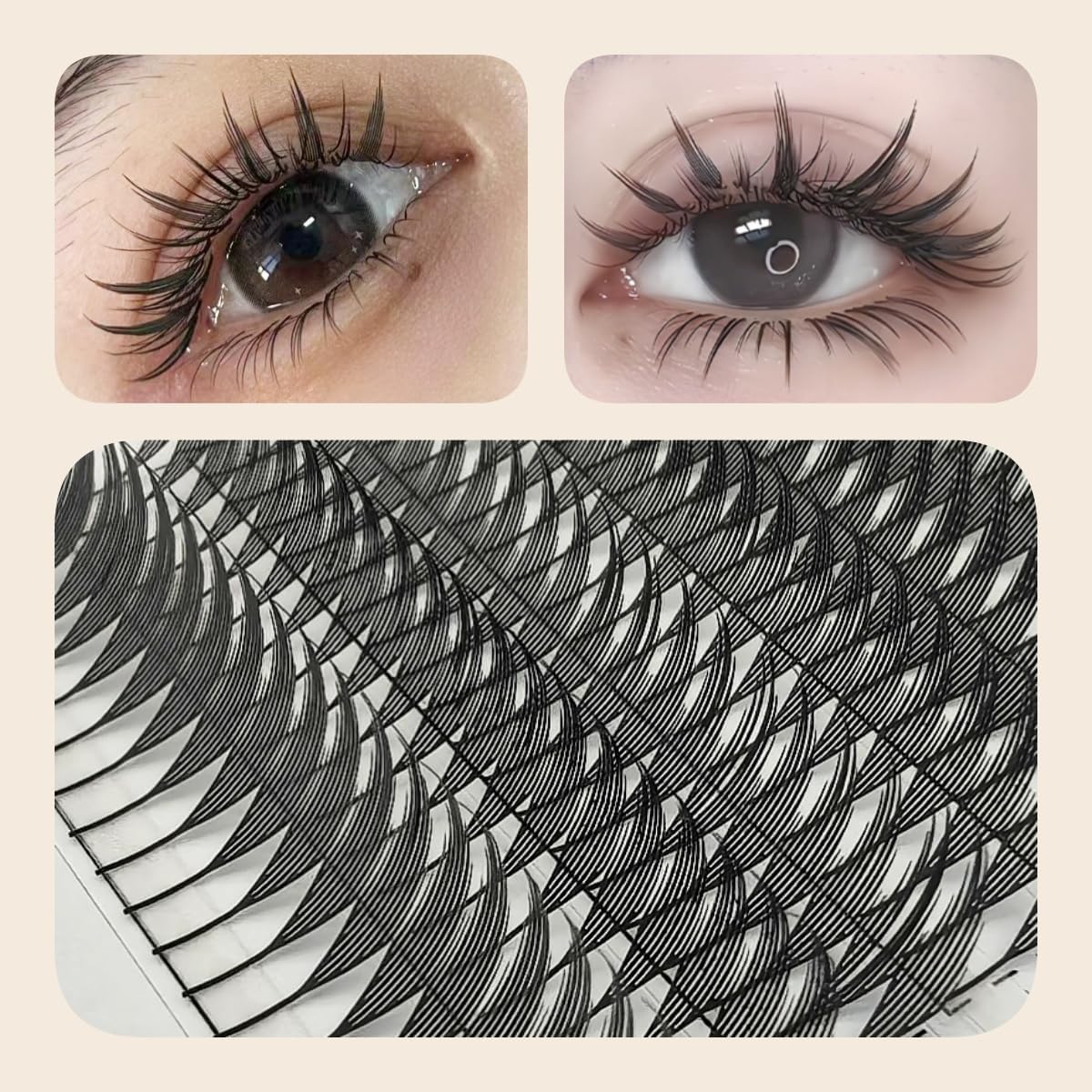 Eyelash Extensions 3 Box Cartoon Style False Eyelashes C D Curl 0.07mm 0.07mm 8-15mm Feathers Shape Cartoon Pointed False Eyelashes Cluster Comic Spire Eyelashes Anime Eyes Lash (Spire, C-0.07mm)